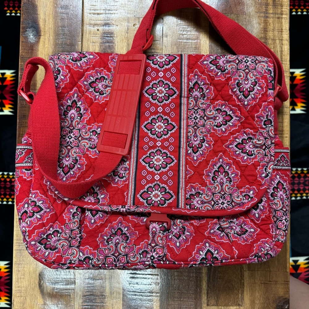 Vera Bradley Red Messenger Bag